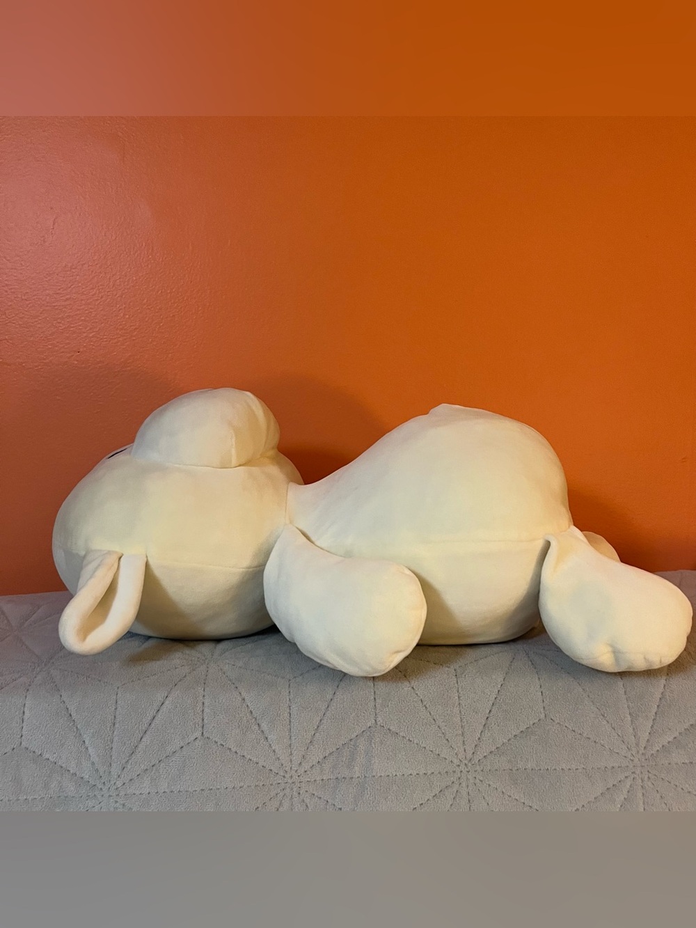 White Lamb Plushie Stuffed Toy with Rainbow Egg